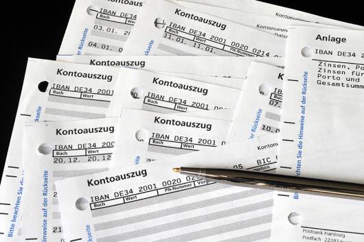 Foto: Kontoauszüge